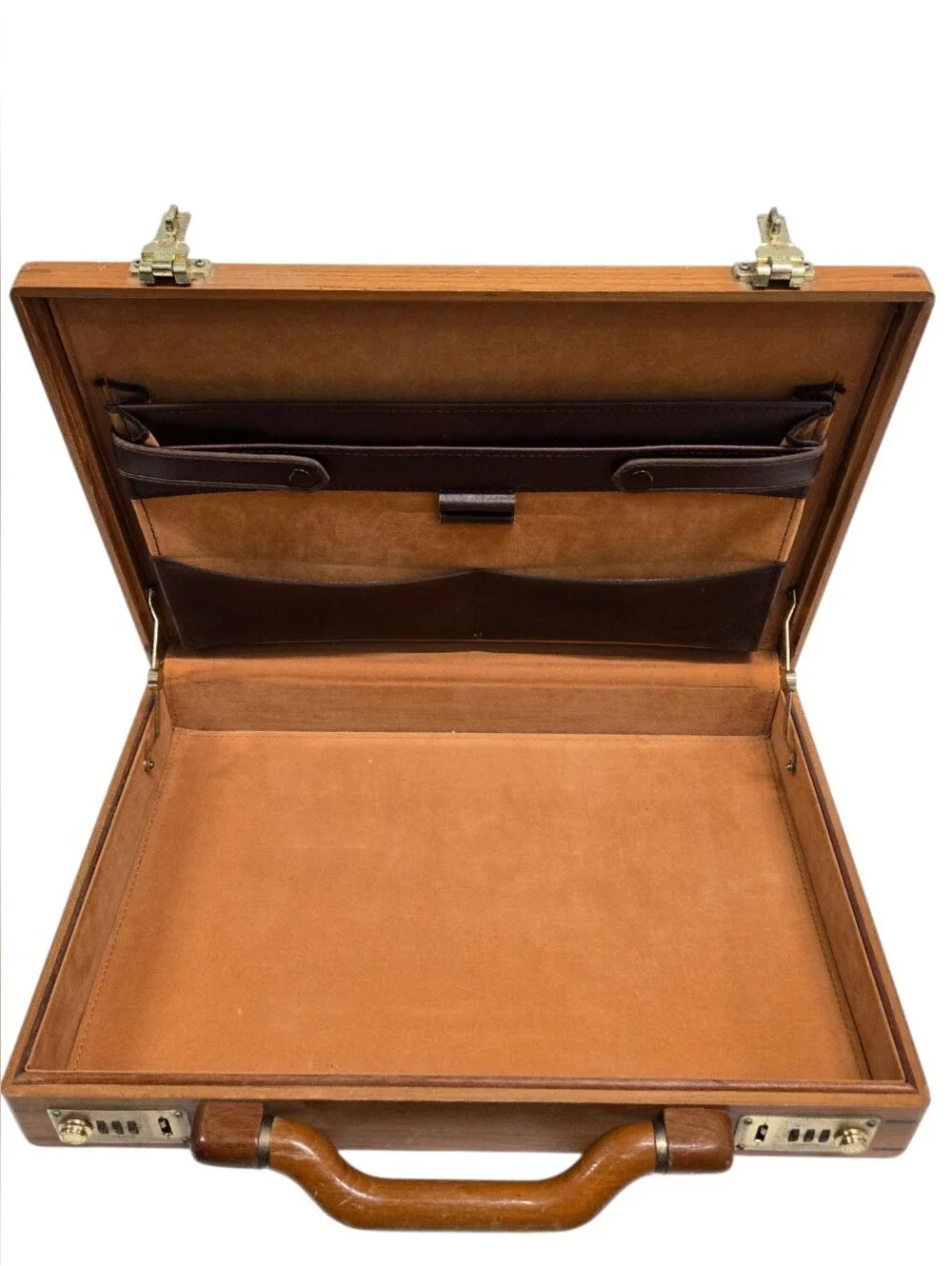 PRESTO Solid Wood Attache Briefcase